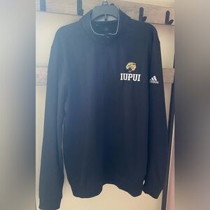 Adidas Climalite IUPUI Indiana Purdue University Mens Quarter Zip Small